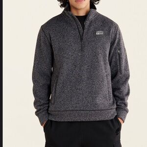 Roots Men's Charcoal Zip-Up Sweater